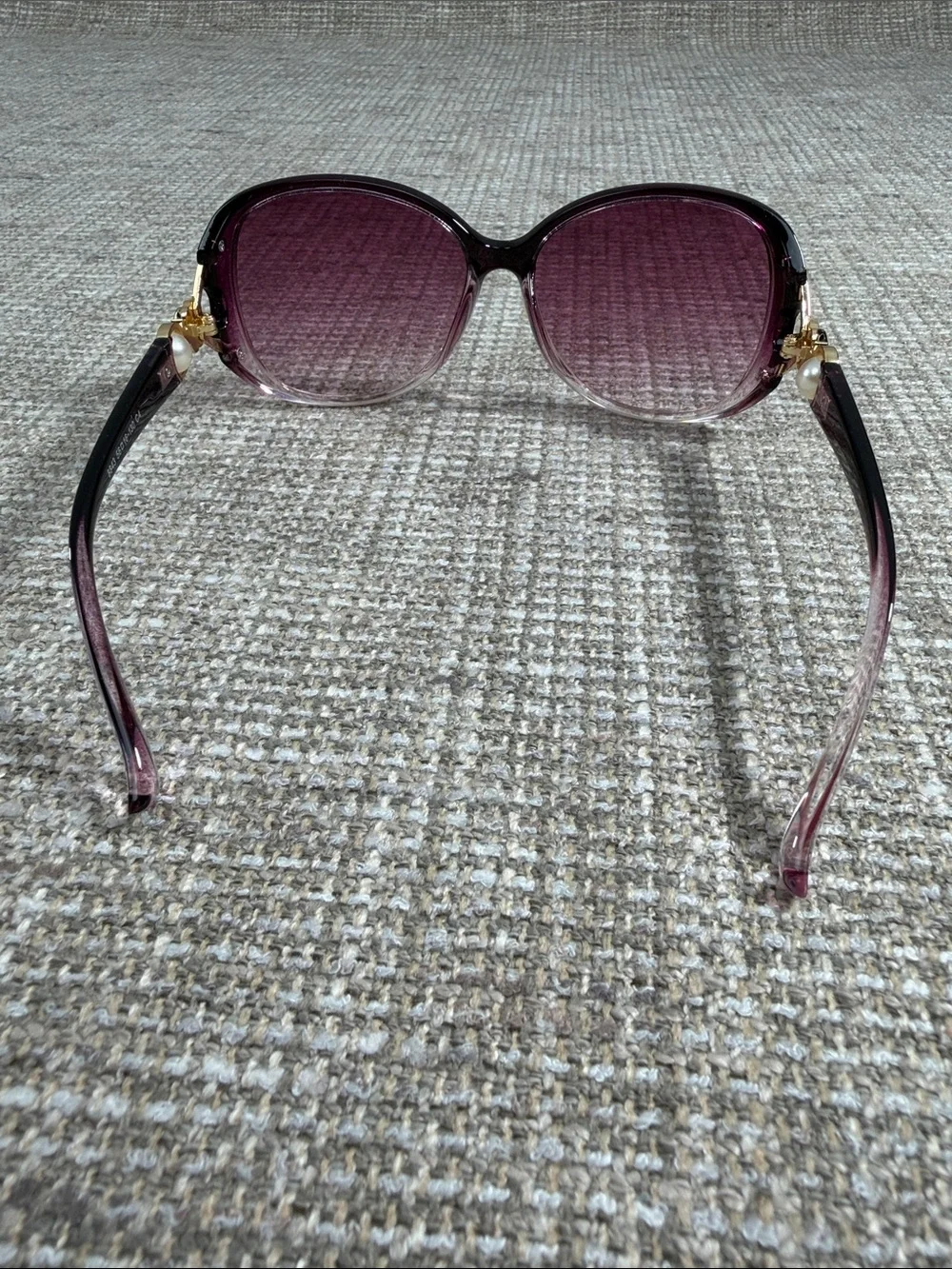 Women's Oversized Gradient Plum Sunglasses